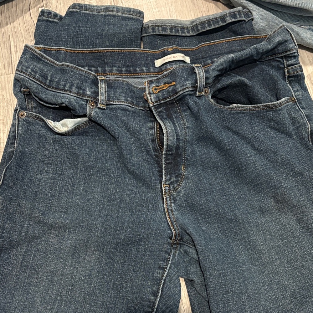 Levi's Dark Blue Straight Leg Jeans